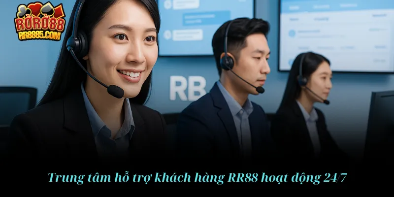 Trung tâm hỗ trợ khách hàng RR88 hoạt động 24/7