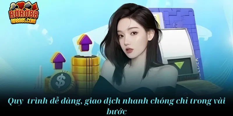 Quy trình dễ dàng, giao dịch nhanh chóng chỉ trong vài bước